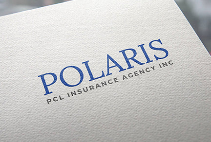 Polaris PCL Insurance Agency Inc logo printed on a paper